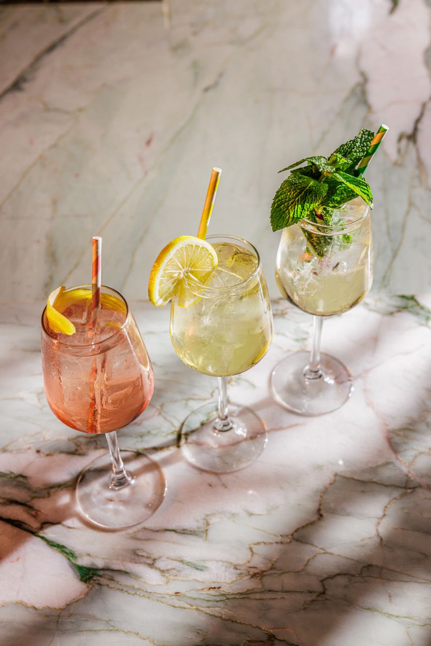 Three cocktails